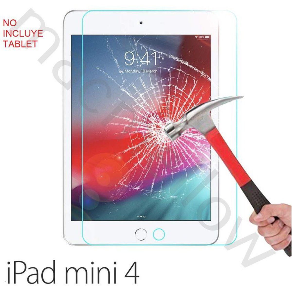 GENERICO - Mica de Vidrio Templado Protector Lamina iPad Mini 4 A1538 A1550