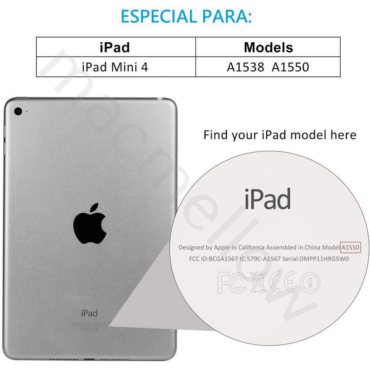 GENERICO - Mica de Vidrio Templado Protector Lamina iPad Mini 4 A1538 A1550