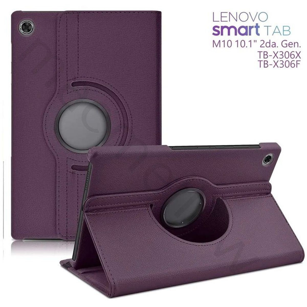 GENERICO - Funda Giratoria 360° Protector Lenovo M10 HD 10.1 2da Gen TB-X306F