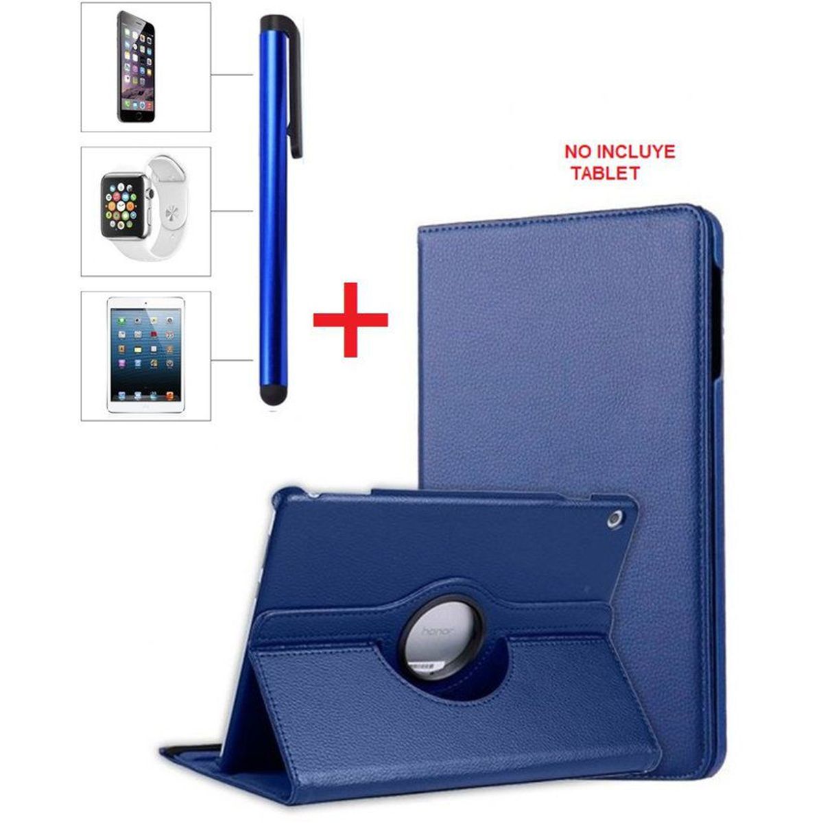 GENERICO - Funda giratorio 360° + Lapiz tactil para Huawei MediaPad T3 10 case