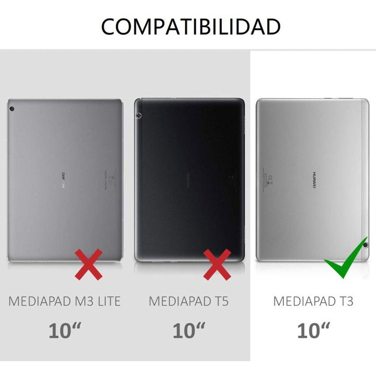 GENERICO - Funda giratorio 360° + Lapiz tactil para Huawei MediaPad T3 10 case