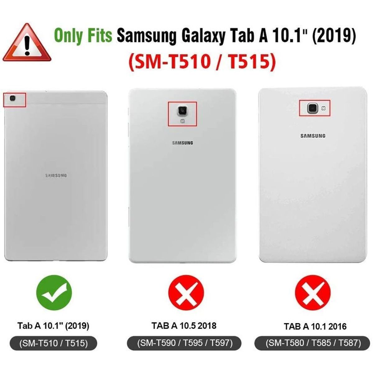 GENERICO - Funda Anti Golpes para niños + Lapíz para Samsung Tab A 10.1 2019 SM-T510 SM-T510
