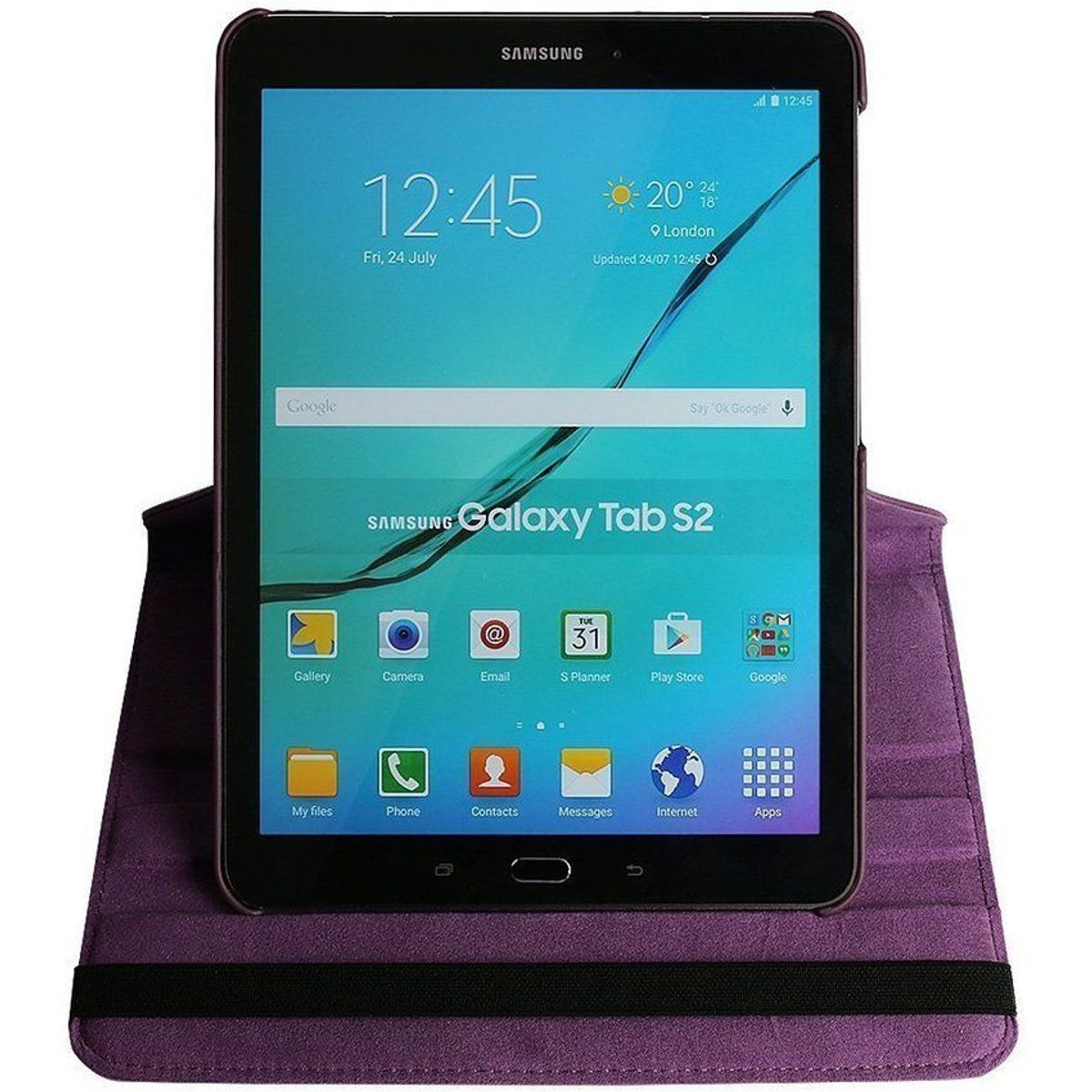 GENERICO - Funda Giro 360° Forro Protector Case para Samsung Tab S2 9.7 T810 T815