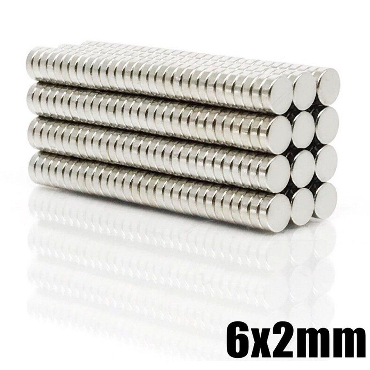 GENERICO - Imanes de neodiomio n35 6mmx2mm pack 50 unds