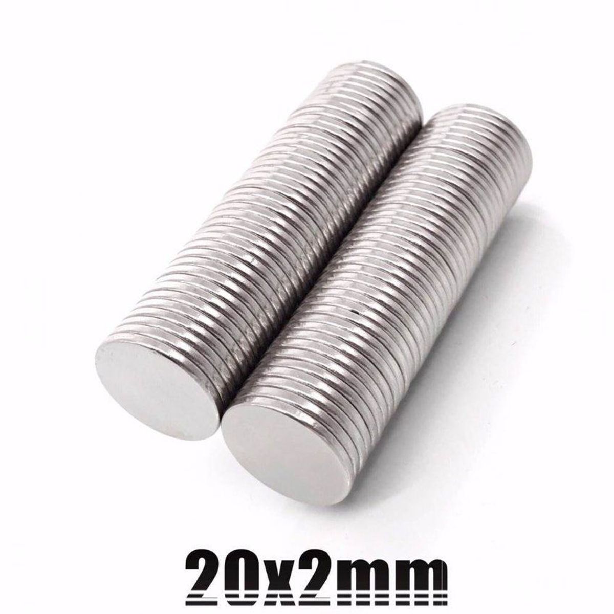 GENERICO - Imanes de neodimio modelo disco 20mmx2mm pack 10 unds