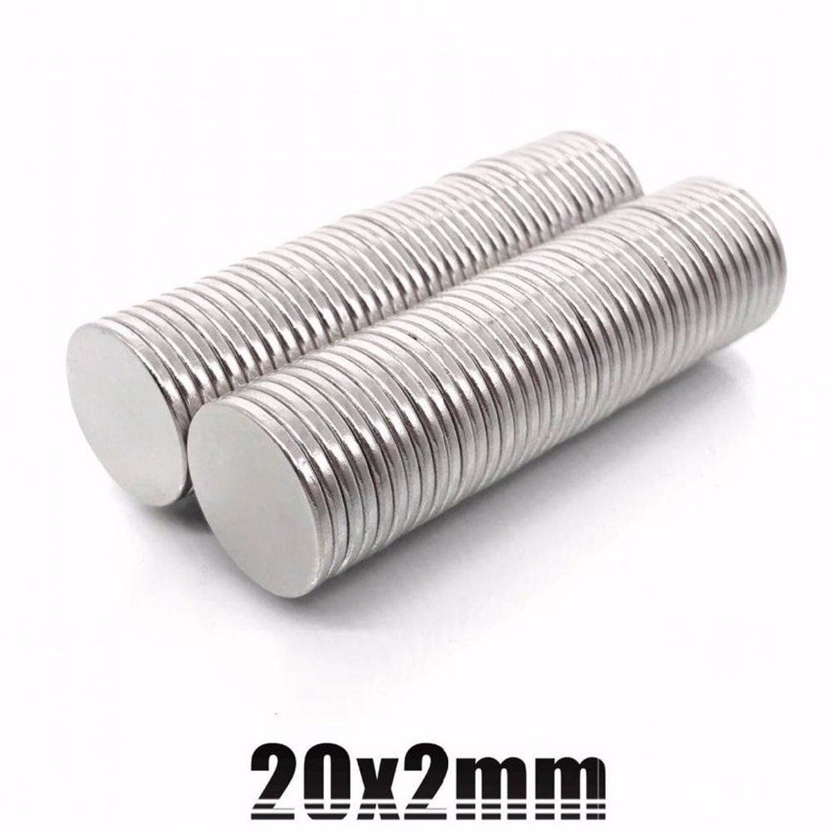 GENERICO - Imanes de neodimio modelo disco 20mmx2mm pack 10 unds
