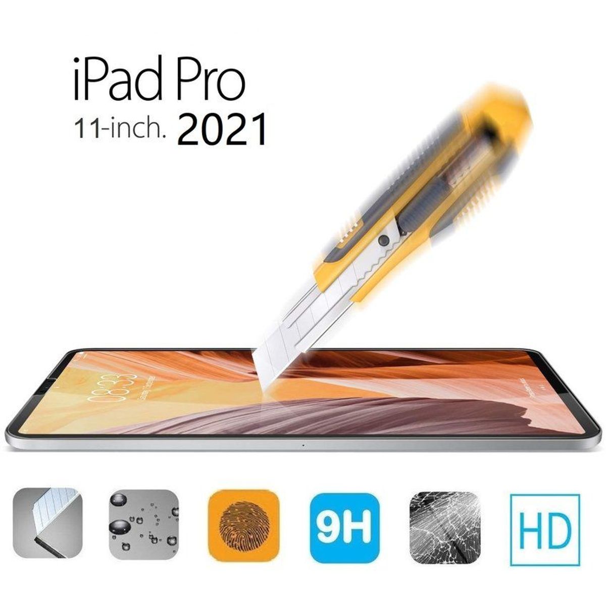 GENERICO - Mica Vidrio Templado Lamina para Pad Pro 11 3ra Gen 2021 A2377 A2459