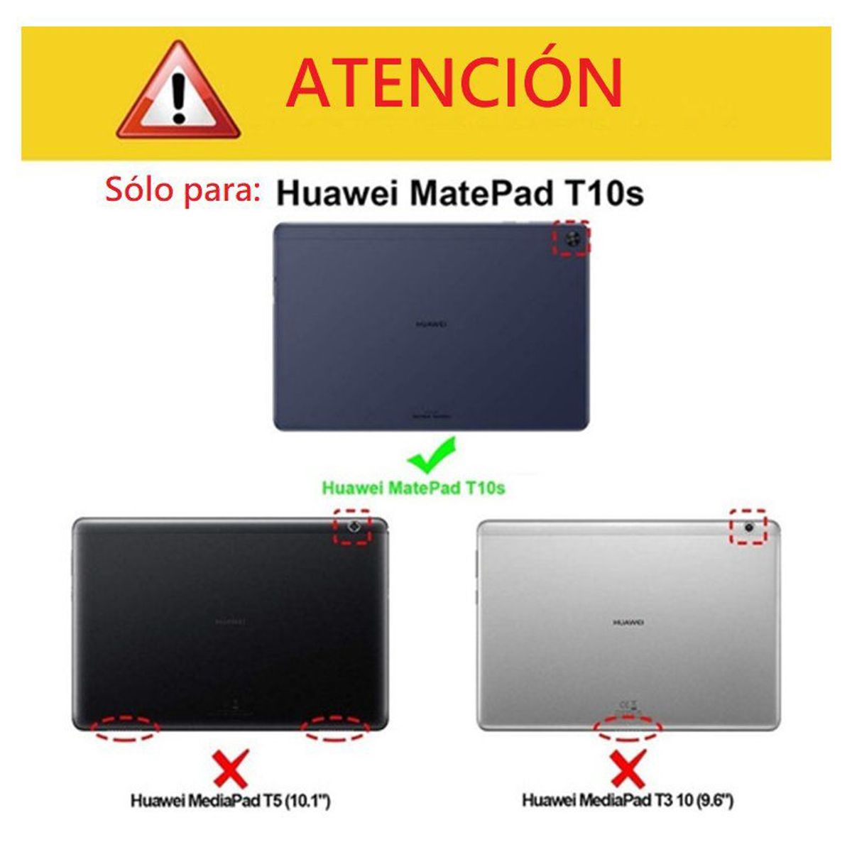 GENERICO - Funda Giratoria 360° Protector Cover para Huawei MatePad T 10S 10.1