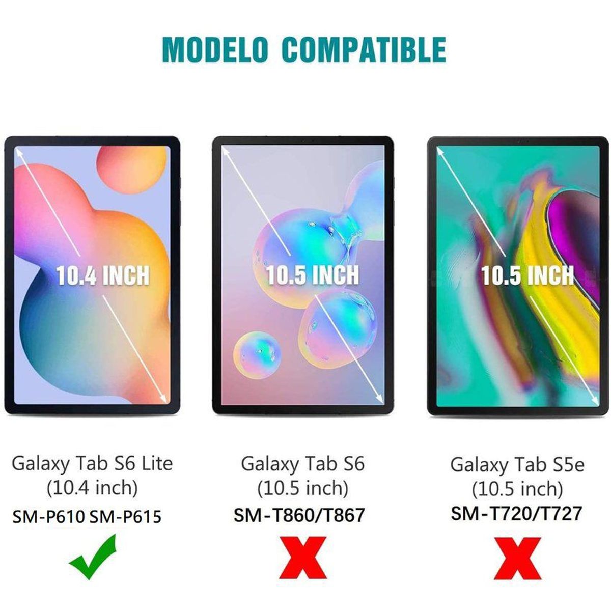 GENERICO - Funda Giratoria 360° Protector para Samsung Tab S6 Lite 10.4 SM-P610