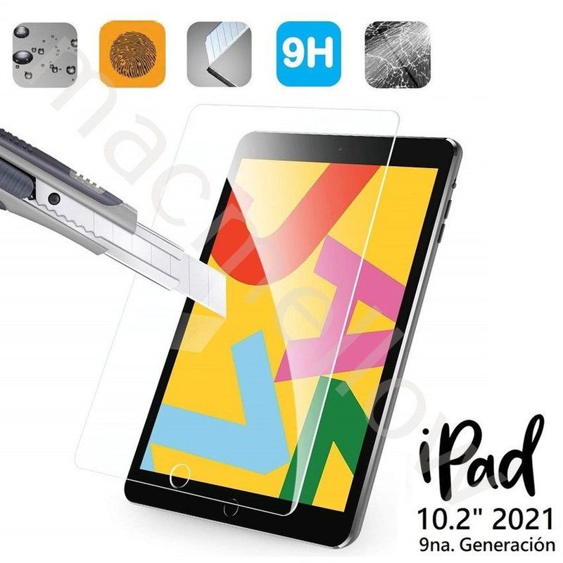 GENERICO - Mica Vidrio Templado Protector Pantalla Lamina iPad 10.2 2021 9na Gen