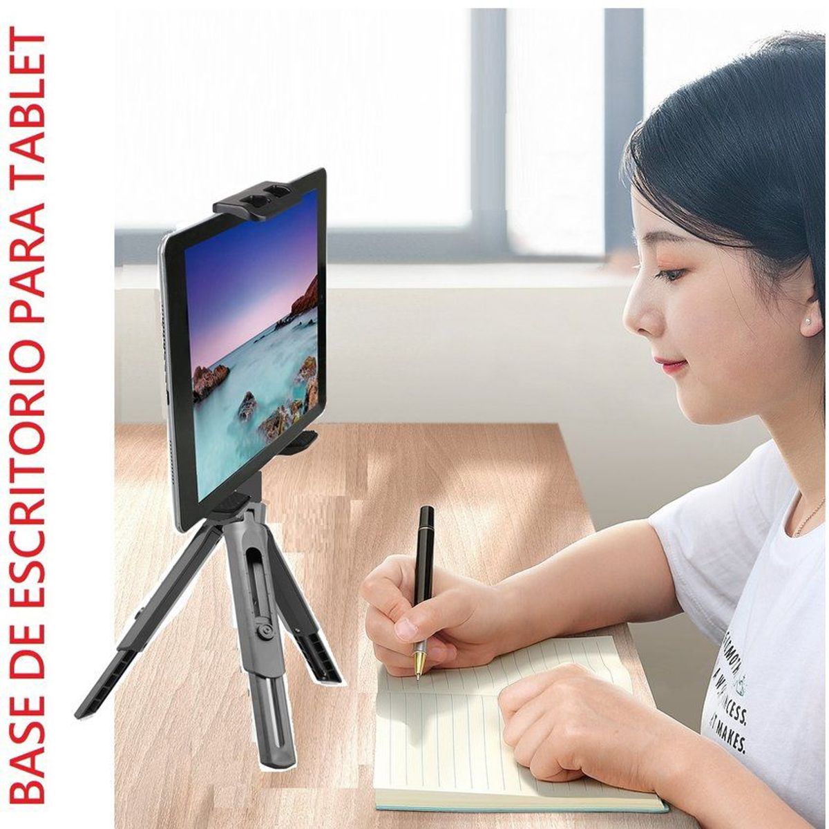 GENERICO - Base de Escritorio para iPad Clases Virtuales Soporte Parante Tripode