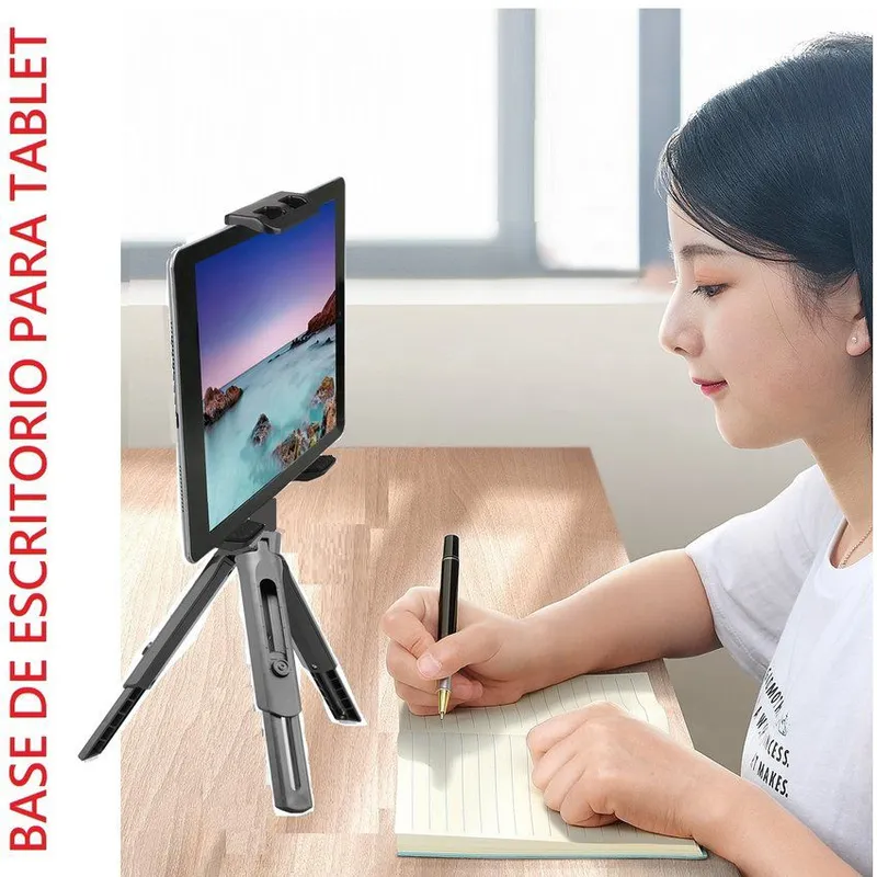 GENERICO - Base de Escritorio para iPad Clases Virtuales Soporte Parante Tripode