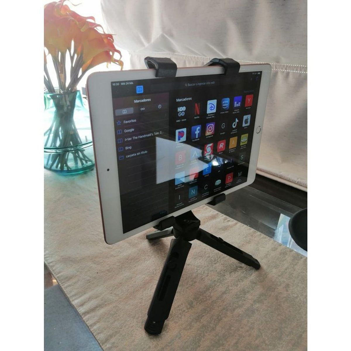 GENERICO - Base de Escritorio para iPad Clases Virtuales Soporte Parante Tripode