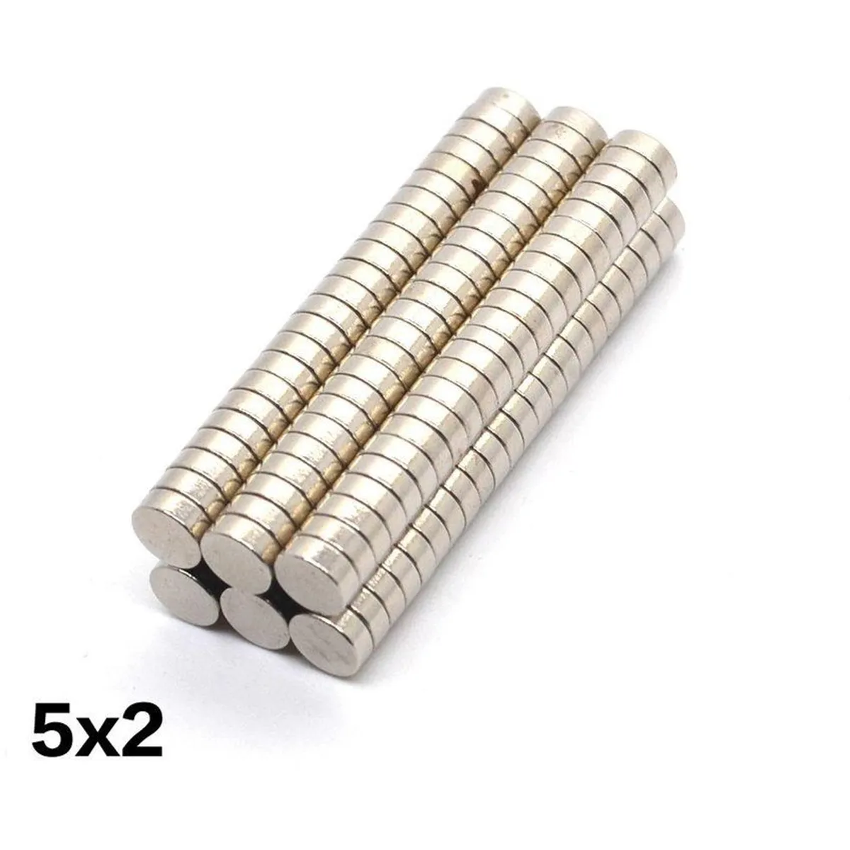GENERICO - Imanes de neodimio modelo disco 05mmx2mm pack 50 unds
