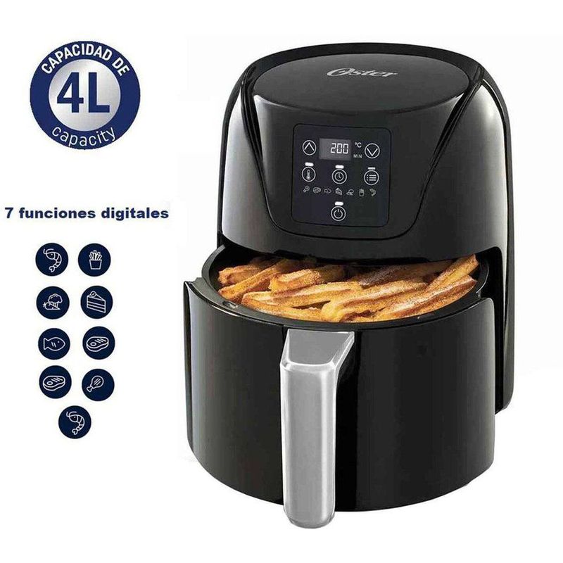 OSTER - Oster Freidora de Aire 4L Digital Diamond Force CKSTAF40D