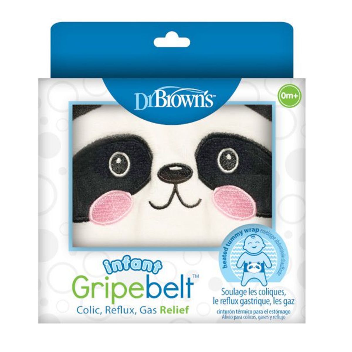 DR BROWNS - Cinturón térmico para cólicos y gases modelo Panda