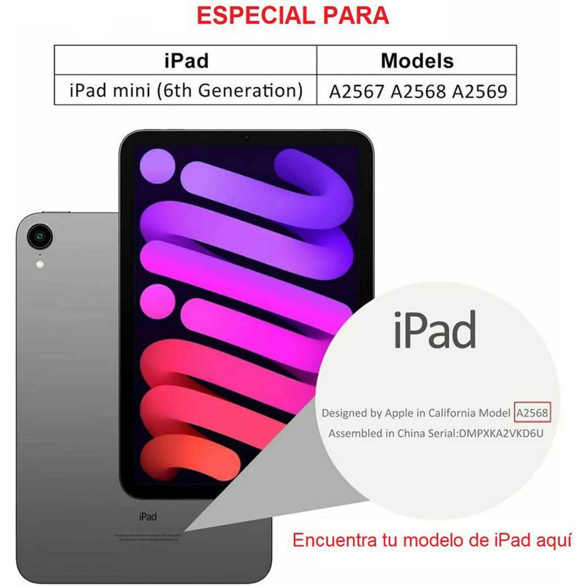 GENERICO - Mica de Vidrio Templado para iPad Mini 6 2021 A2567 A2568 A2569 Lamina