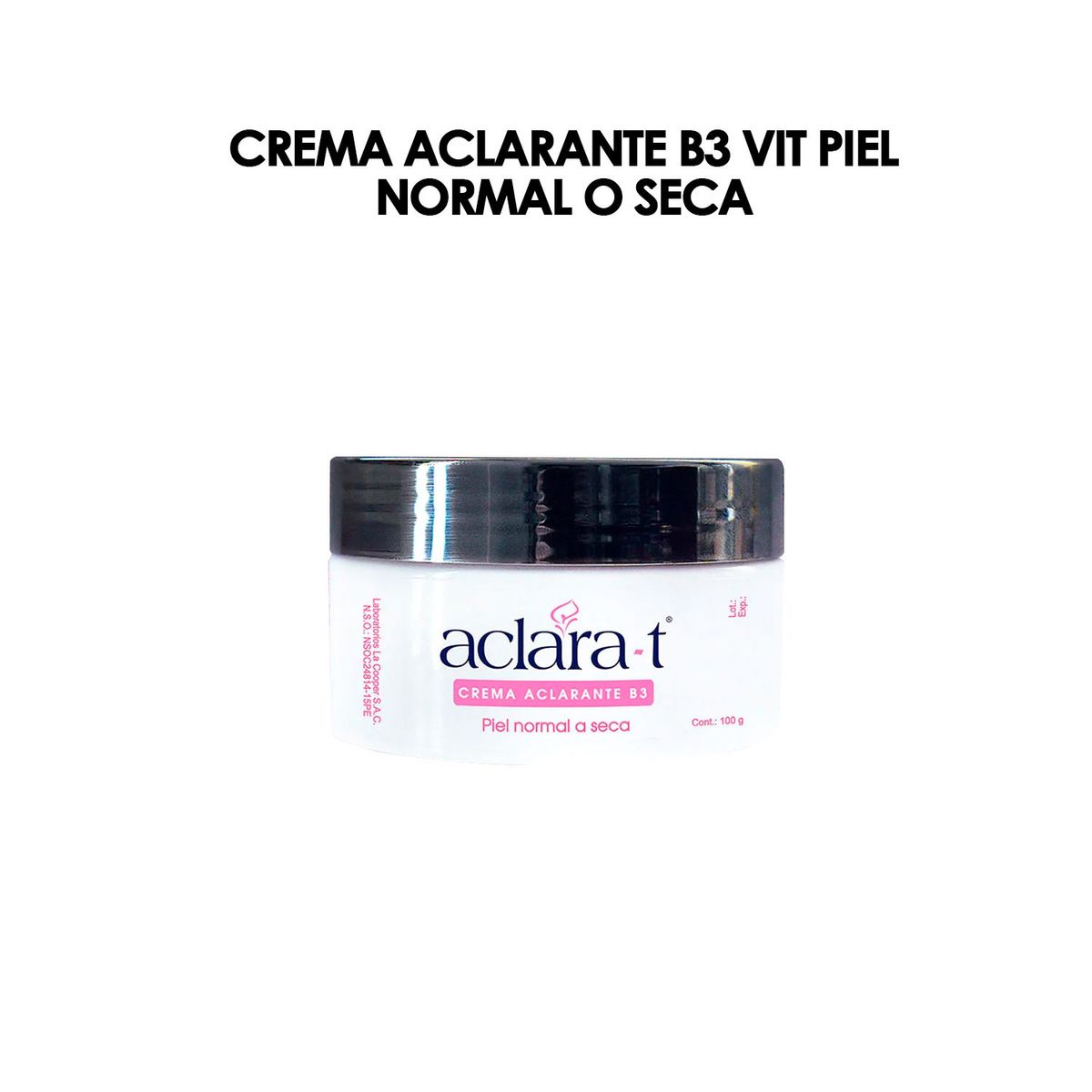 GENERICO - Crema Aclarante B3 vit Piel Normal o Seca.