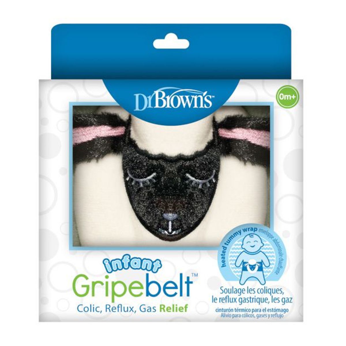 DR BROWNS - Cinturón Térmico para cólicos y gases Modelo Oveja