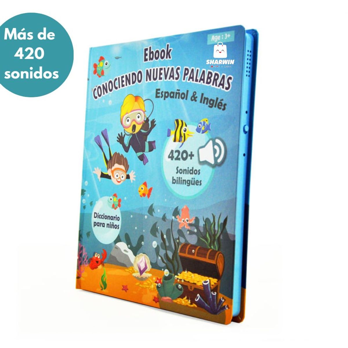 GENERICO - Audio libro Electrónico con sonido táctil mágico con voz