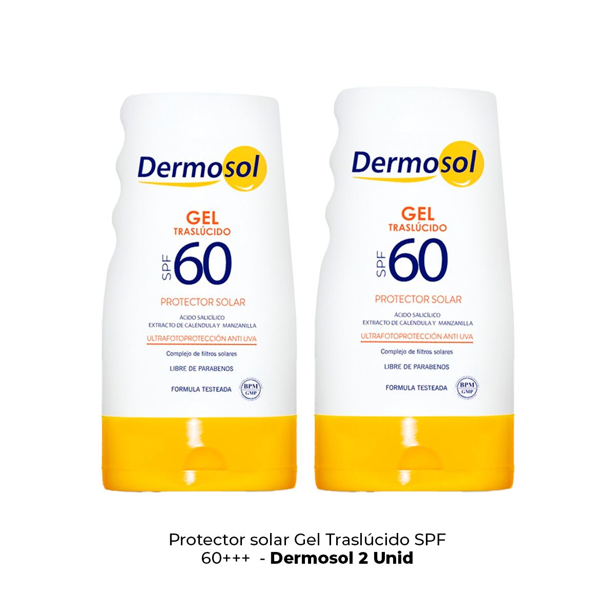 GENERICO - 2 Foto Protector Solar en Gel 60 SPF - Dermosol