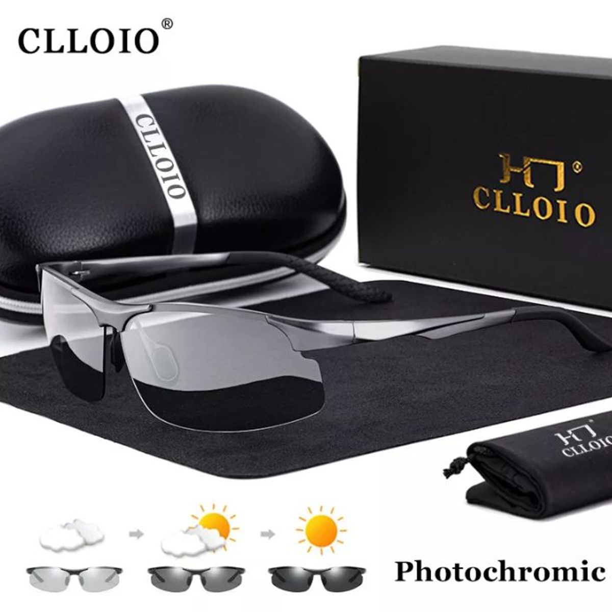 GENERICO - LENTES CLLOIO FOTOCROMÁTICOS PARA HOMBRE POLARIZADOS