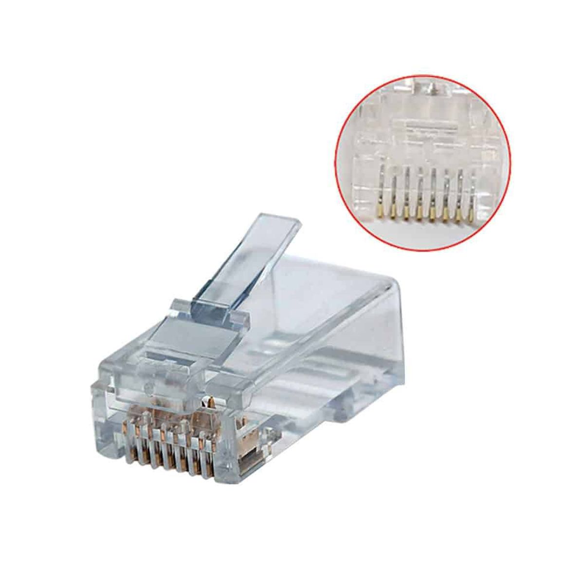 OPALUX - Conector plug rj45 cat 6 kr-210d opalux x 100 und