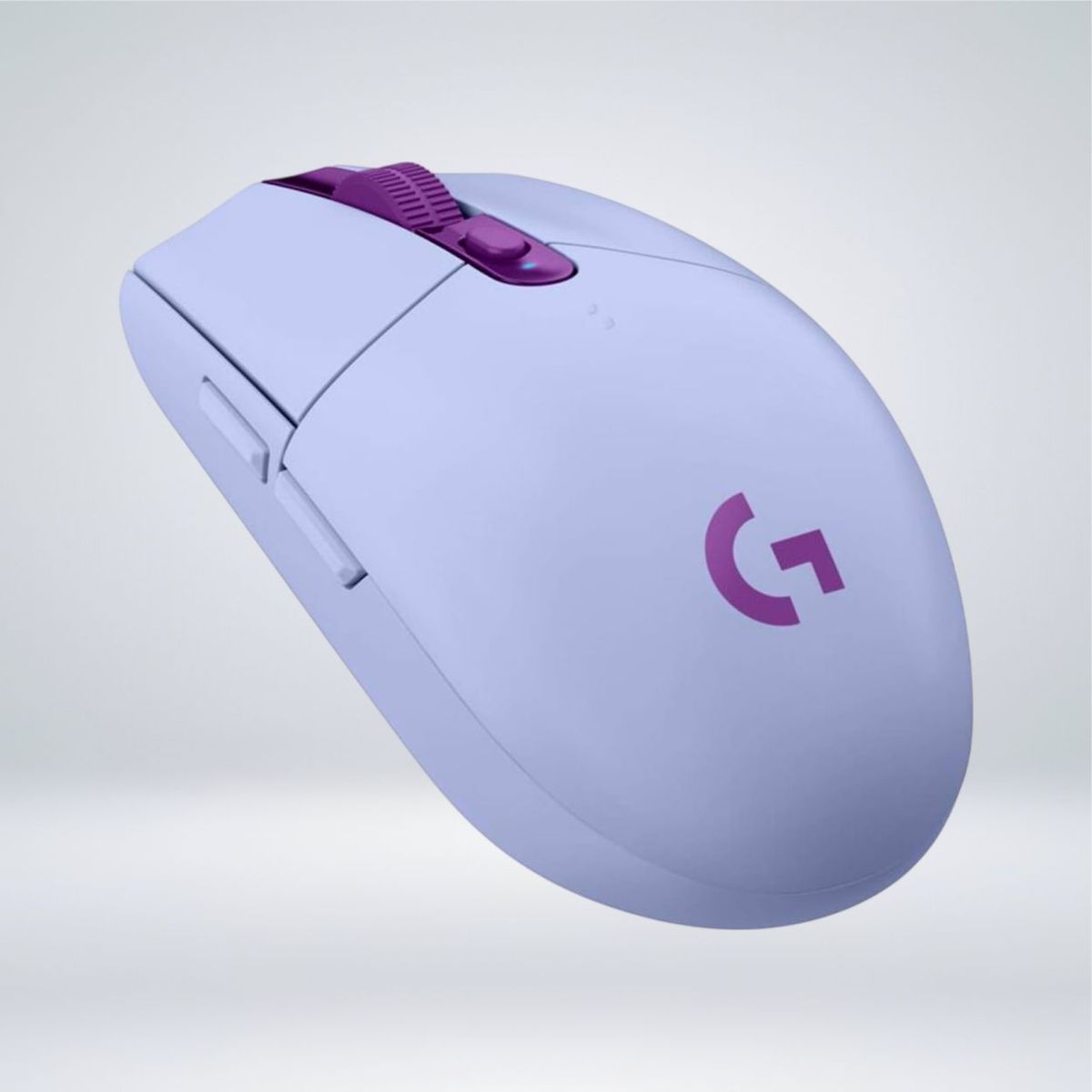 LOGITECH - MOUSE GAMER LOGITECH G305 LIGHTSPEED SENSOR HERO 12K CON 6 BOTONES LILA