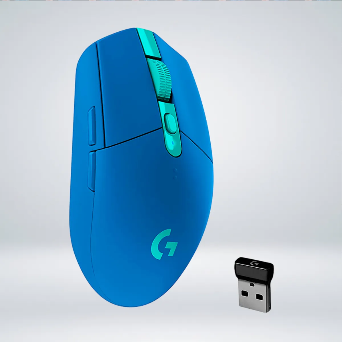 LOGITECH - MOUSE GAMER G305 LIGHTSPEED SENSOR HERO 12K 6 BOTONES AZUL