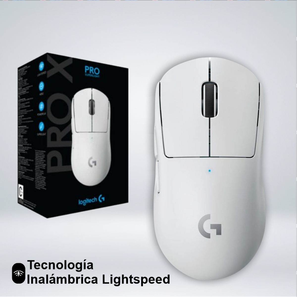 LOGITECH - MOUSE GAMER LOGITECH G PRO X SUPERLIGHT SENSOR HERO 25K DPI
