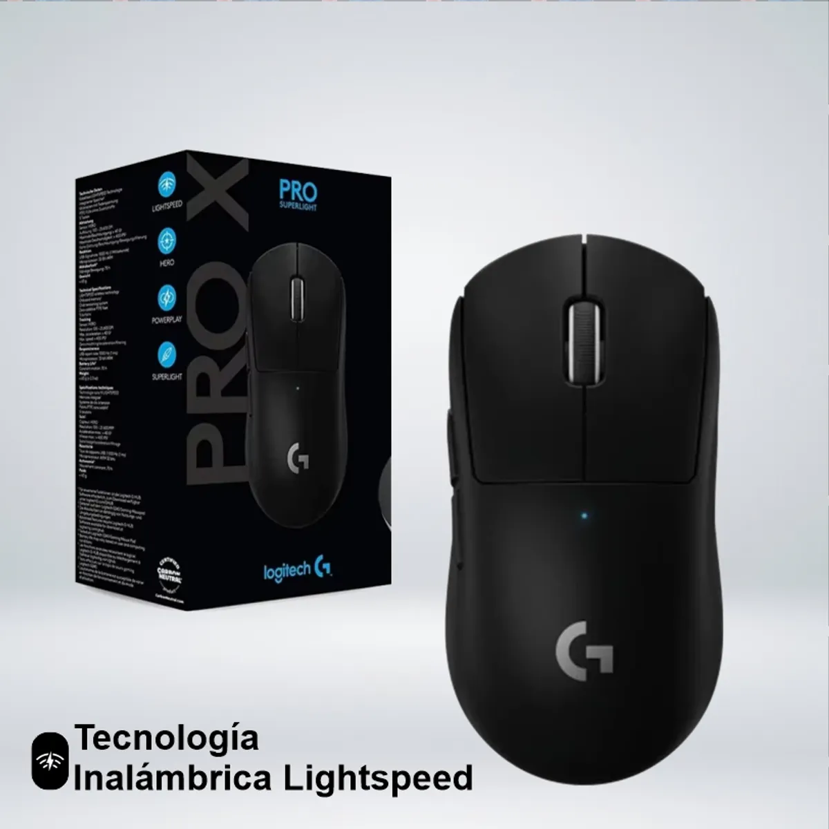 LOGITECH - MOUSE GAMER LOGITECH G PRO X SUPERLIGHT SENSOR HERO 25K