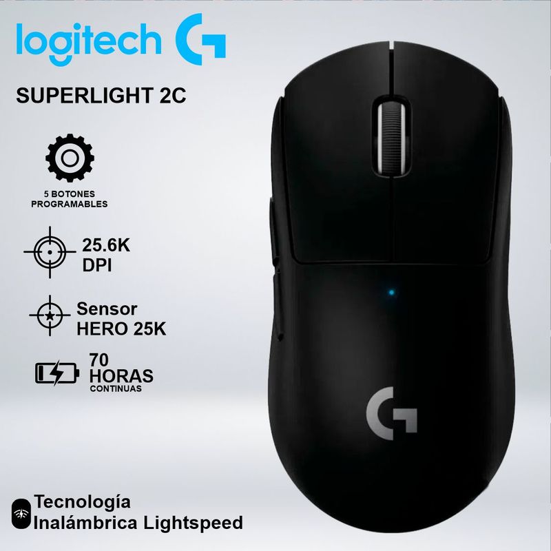 MOUSE GAMER LOGITECH G PRO X SUPERLIGHT SENSOR HERO 25K LOGITECH ...
