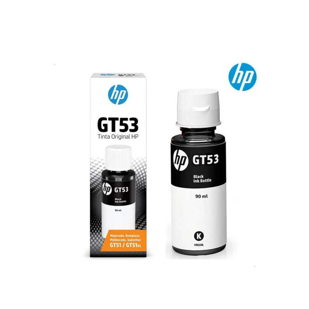 HP - Botella de tinta HP GT53 Negro 4000 Pag (1VV22AL)