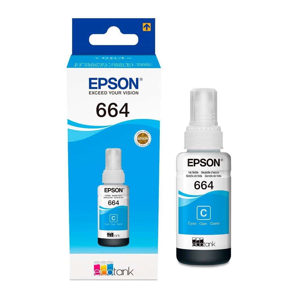 EPSON - Tinta Epson T664220-Al Cian PARA L350 L355 200 L300 L455 L565