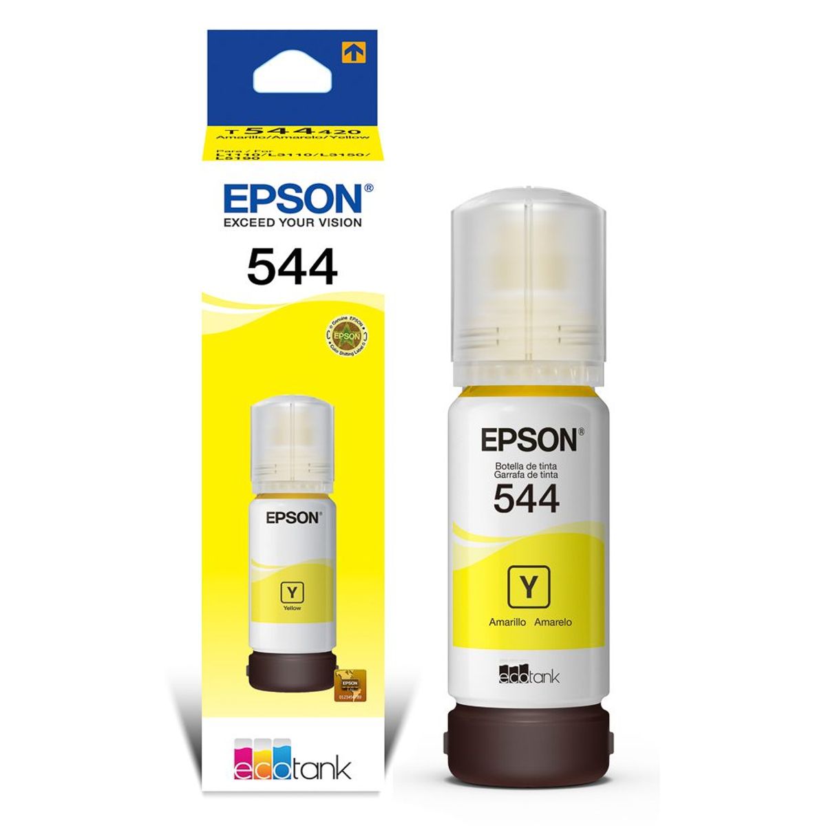 EPSON - Botella de tinta EPSON T544420-AL Color Amarillo contenido 65ml