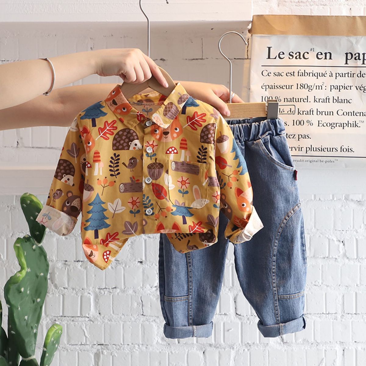 IMPORTADO MC - Ropa de Niño de 2 piezas Aventurero Amarillo