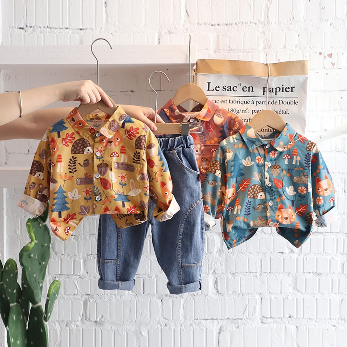 IMPORTADO MC - Ropa de Niño de 2 piezas Aventurero Rojo