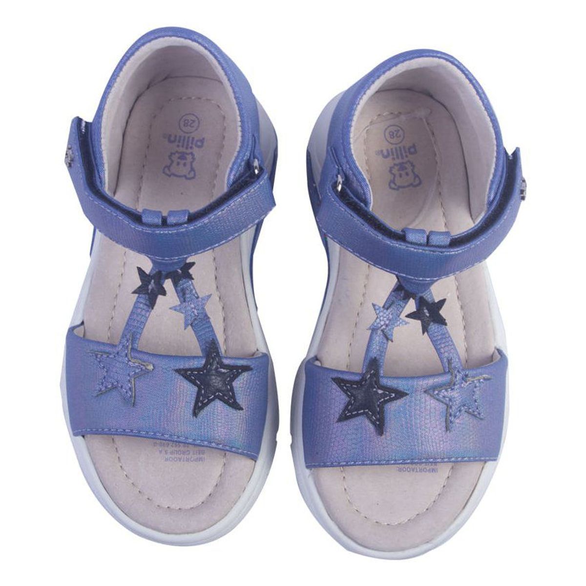 PILLIN - Sandalia estrella niña azul