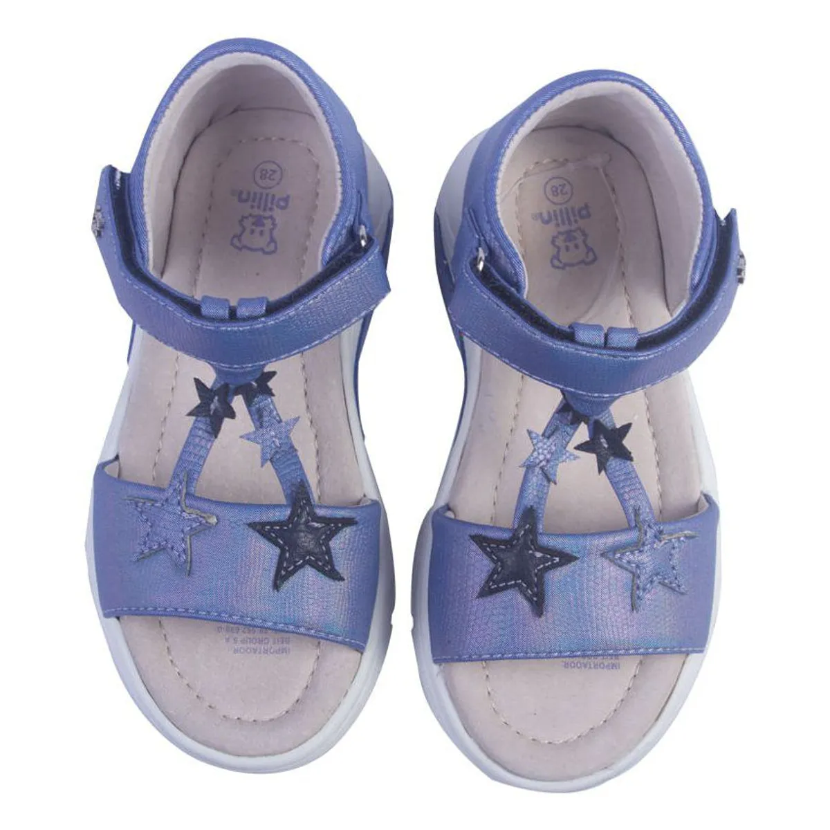 PILLIN - Sandalia estrella niña azul