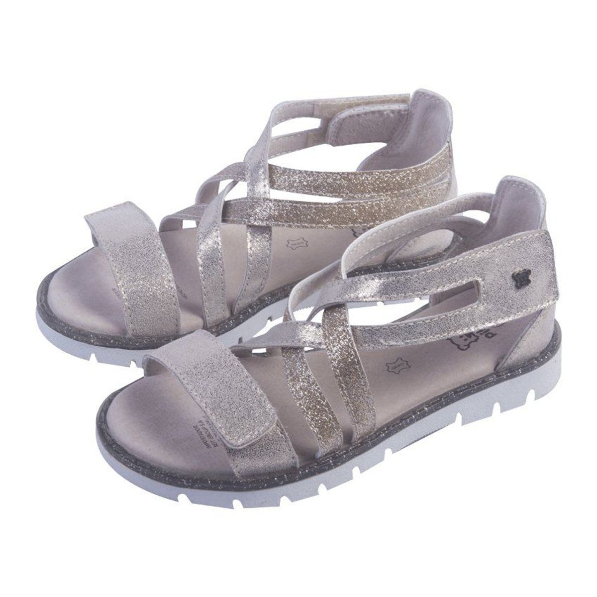 PILLIN - Sandalia velcro niña dorado