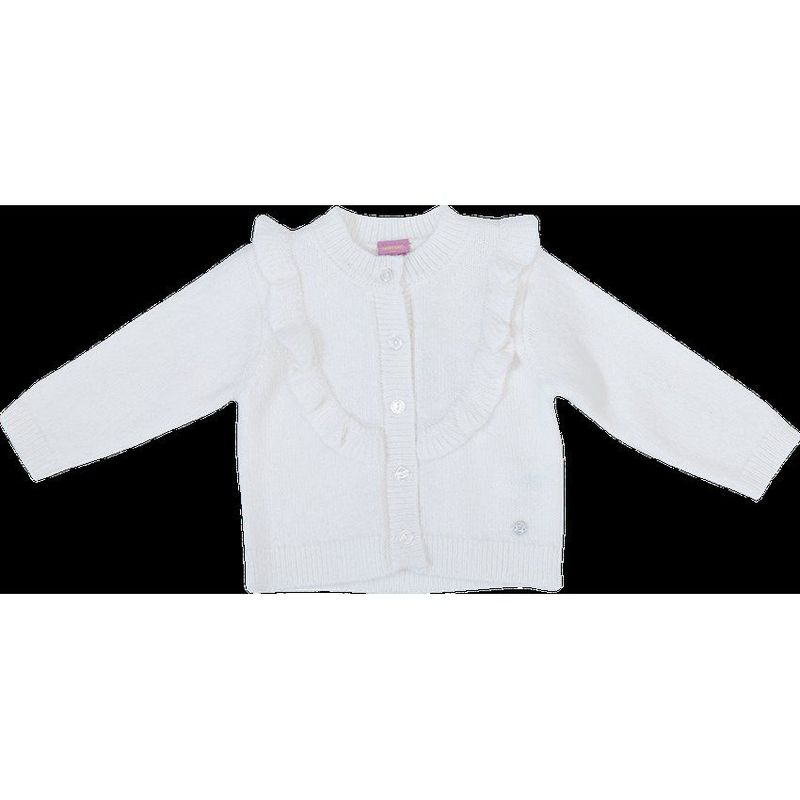 PILLIN - Chaleco bebe niña blanco