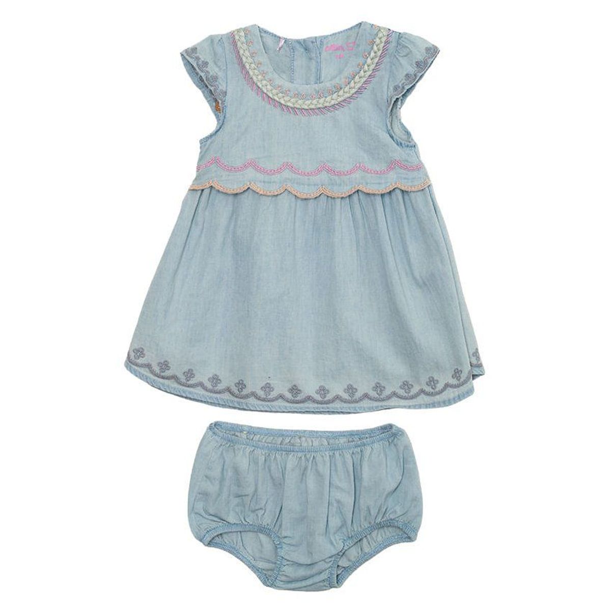 PILLIN - Vestido bebe niña denim