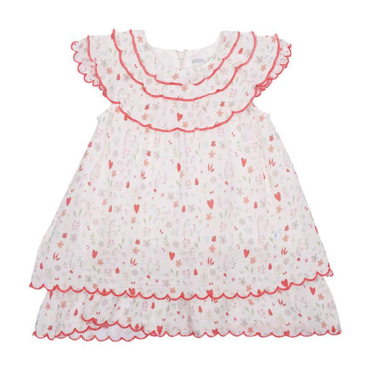 PILLIN - Vestido bebé niña-pillin pvu826 blanco