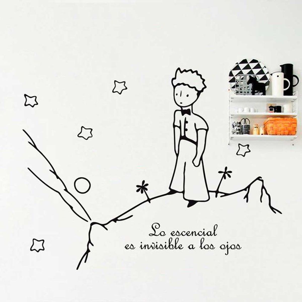 STICKART - Vinilo el principito negro sticker pegatina viniles