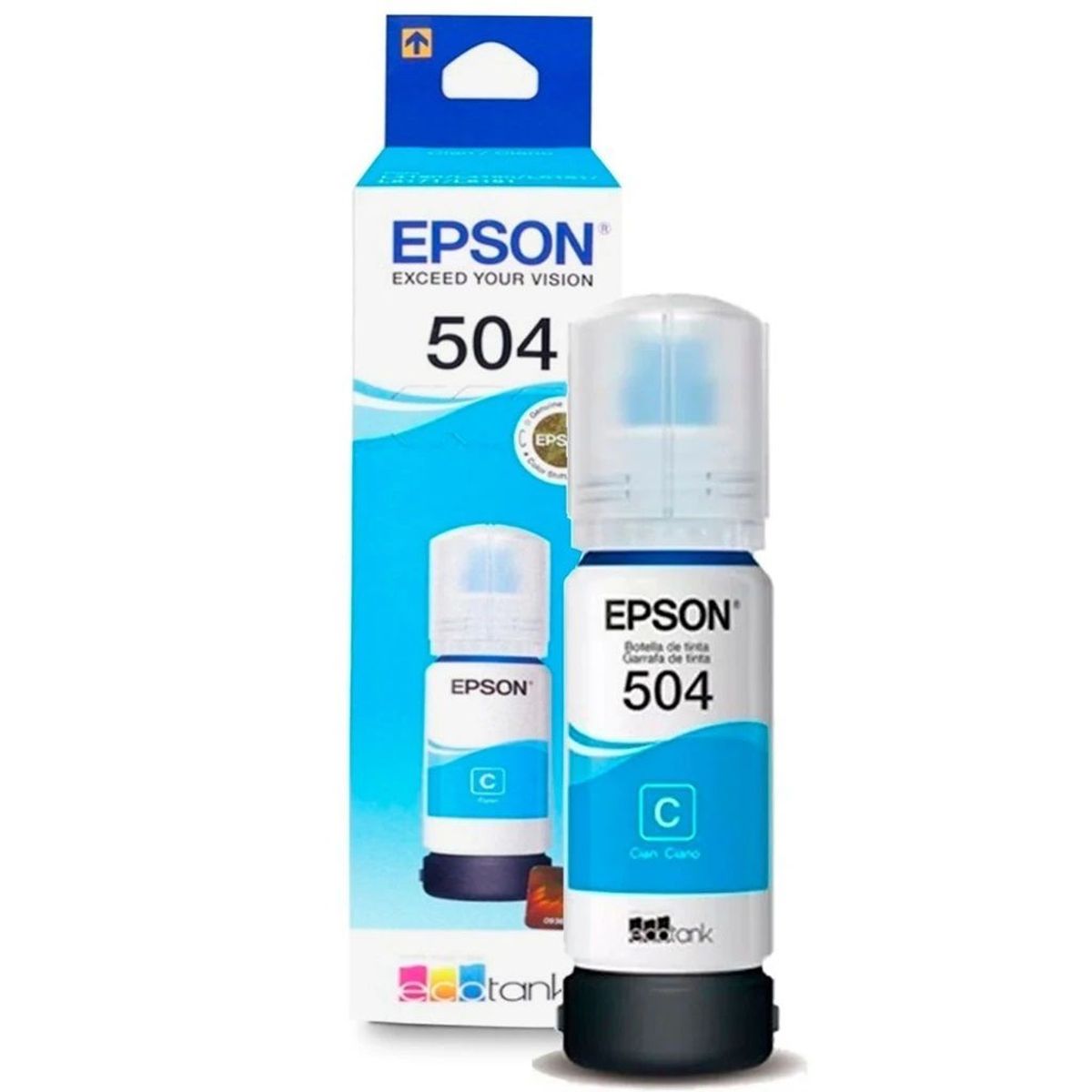 EPSON - Botella Tinta Epson T504220-Al Cian para L4150L4160 L6161L6171L6191