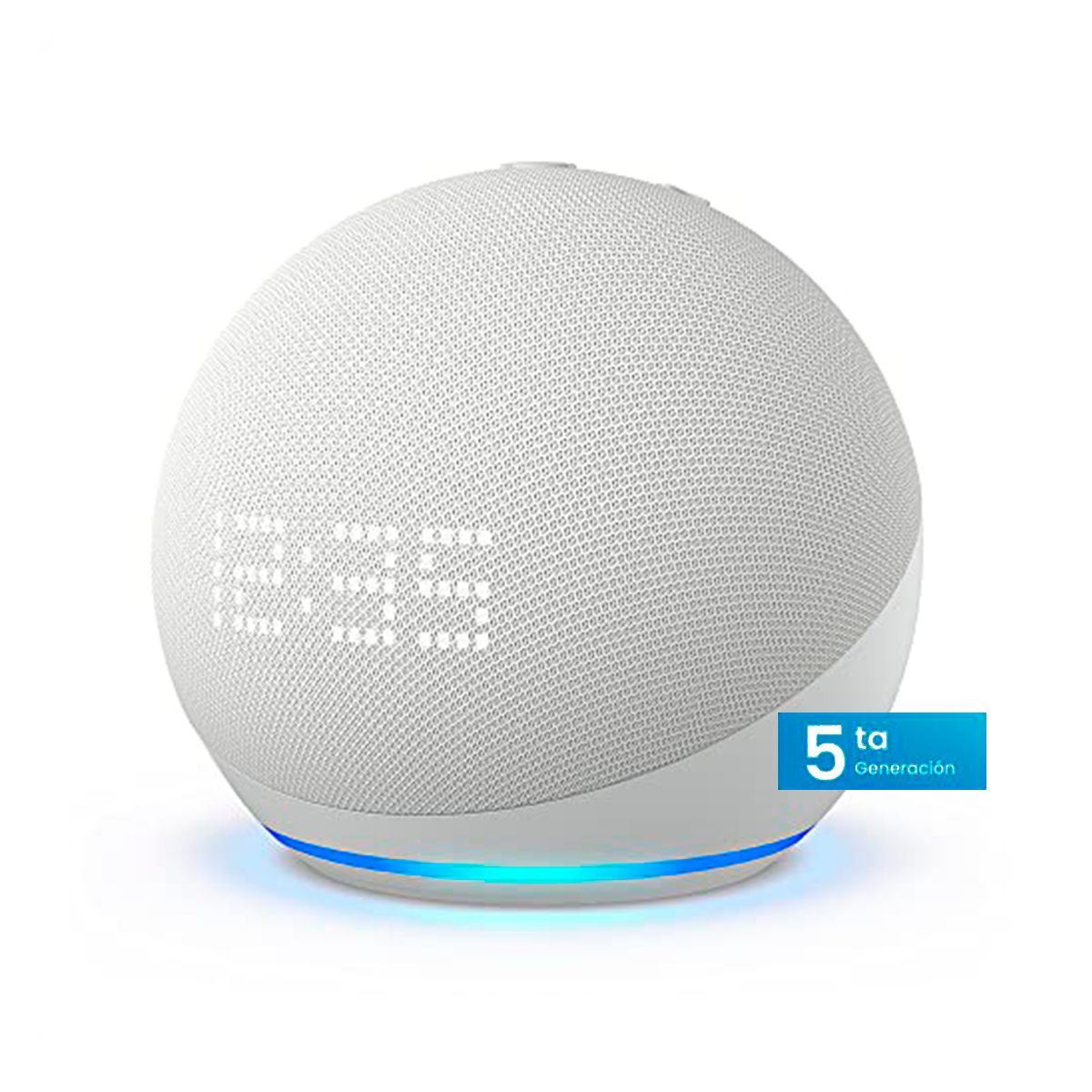 AMAZON - Amazon Echo Dot 5ta Generacion con Reloj - Blanco