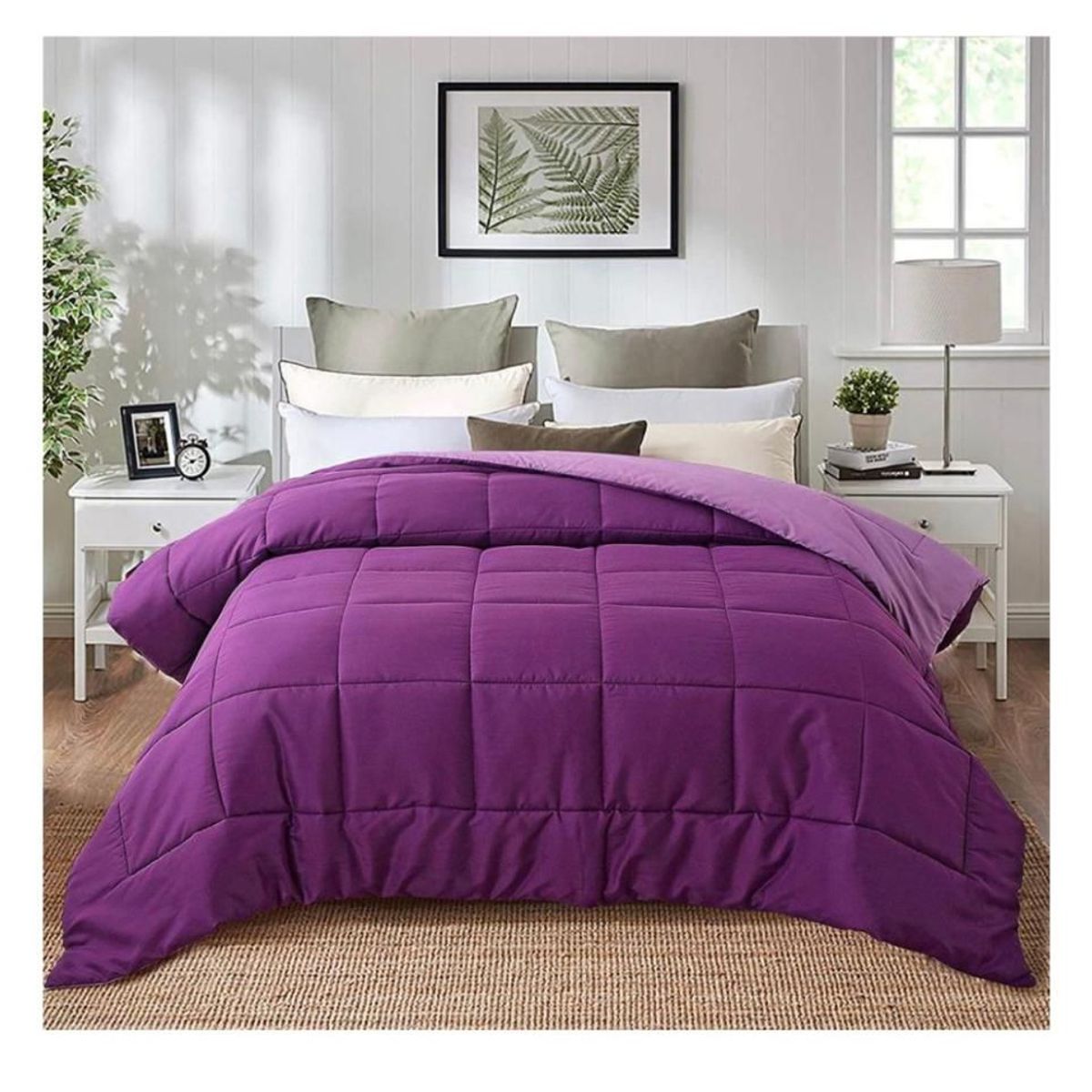 TEFI HOME - Edredón Bicolor Barney/Lila 1.5 PLAZA