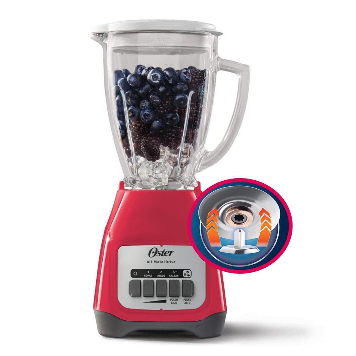 OSTER - Licuadora 2V más Pulso 1 25lt BLSTKAG-MPB Sandia