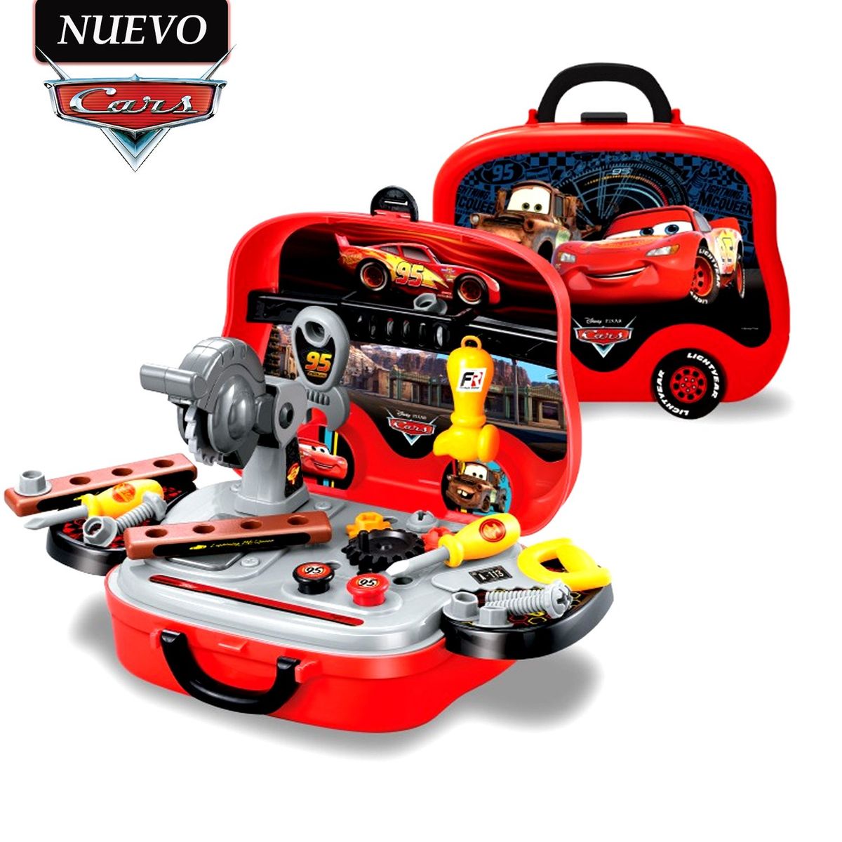 DISNEY PIXAR - Set de Herramientas y Lonchera de Rayo Macqueen EODS008-916