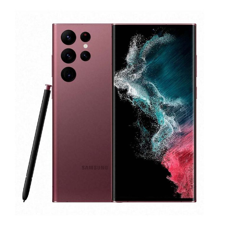 SAMSUNG - Samsung S22 Ultra 256GB 12GB Burgundy